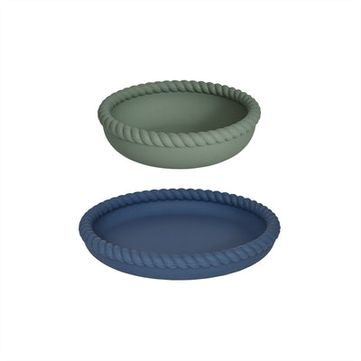 product image of mellow plate bowl in blue and olive 1 587