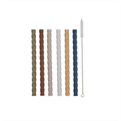 product image of mellow silicone straw set caramel blue 1 545