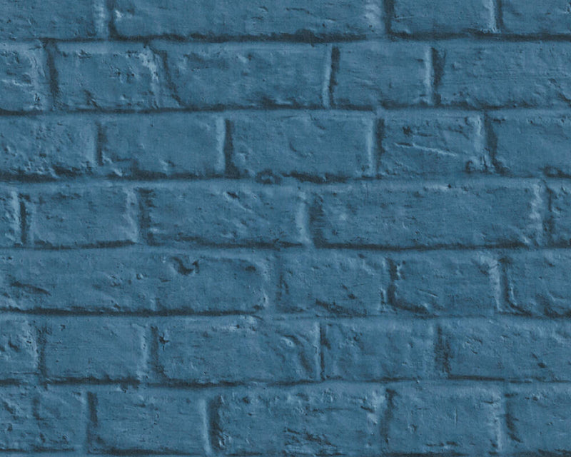 media image for sample melora faux brick wallpaper in blue by bd wall 1 291
