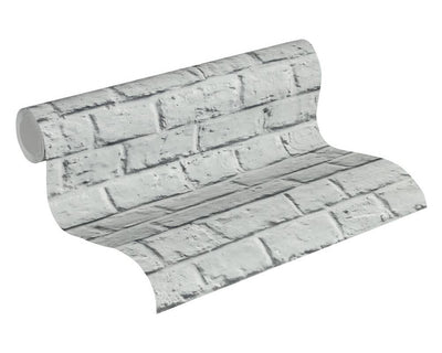 product image for Melora Faux Brick Wallpaper in Grey by BD Wall 82