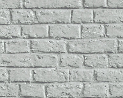 product image for Melora Faux Brick Wallpaper in Grey by BD Wall 86