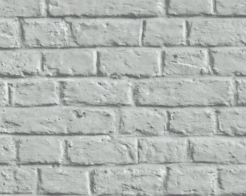 media image for Melora Faux Brick Wallpaper in Grey by BD Wall 236
