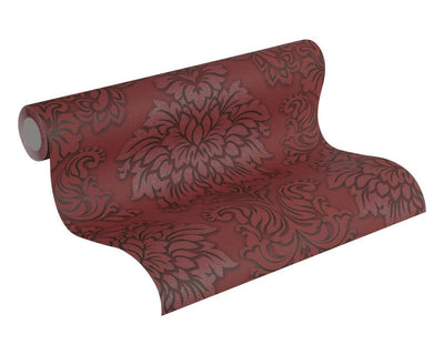 product image for Meredith Classic Baroque Wallpaper in Red, Black, and Metallic by BD Wall 93