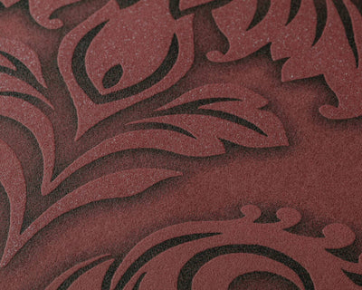 product image for Meredith Classic Baroque Wallpaper in Red, Black, and Metallic by BD Wall 45