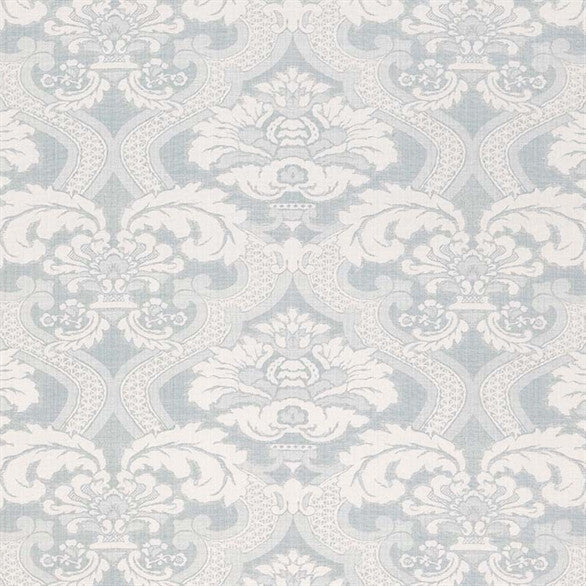 media image for Meredith Fabric in Aqua by Nina Campbell for Osborne & Little 247