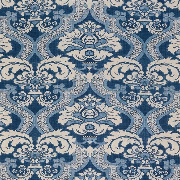 media image for Meredith Fabric in Indigo by Nina Campbell for Osborne & Little 298