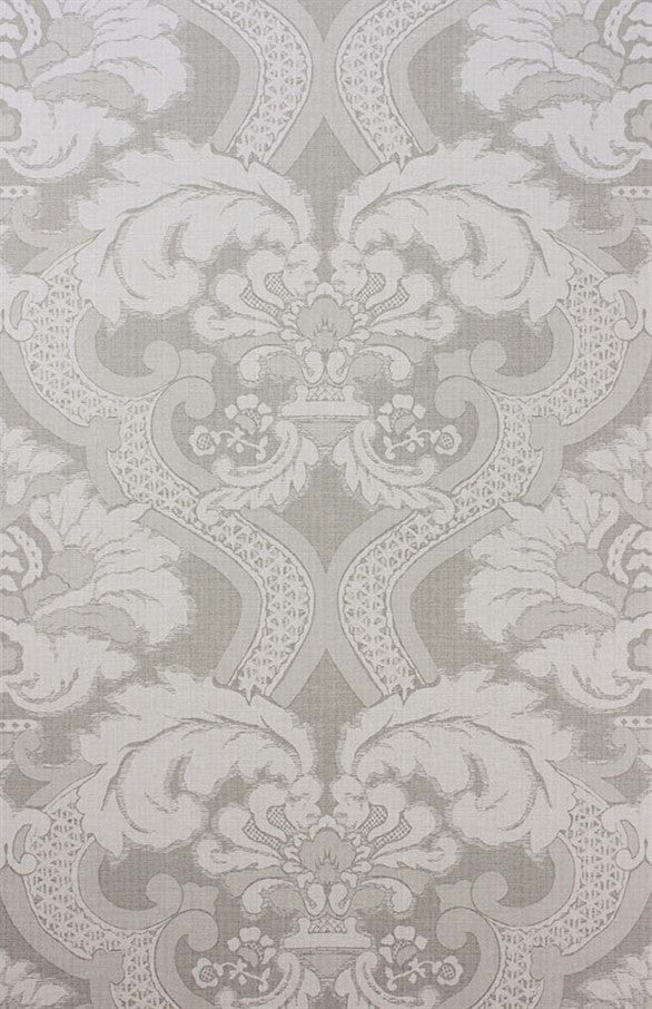 media image for Meredith Wallpaper in Silver by Nina Campbell for Osborne & Little 211