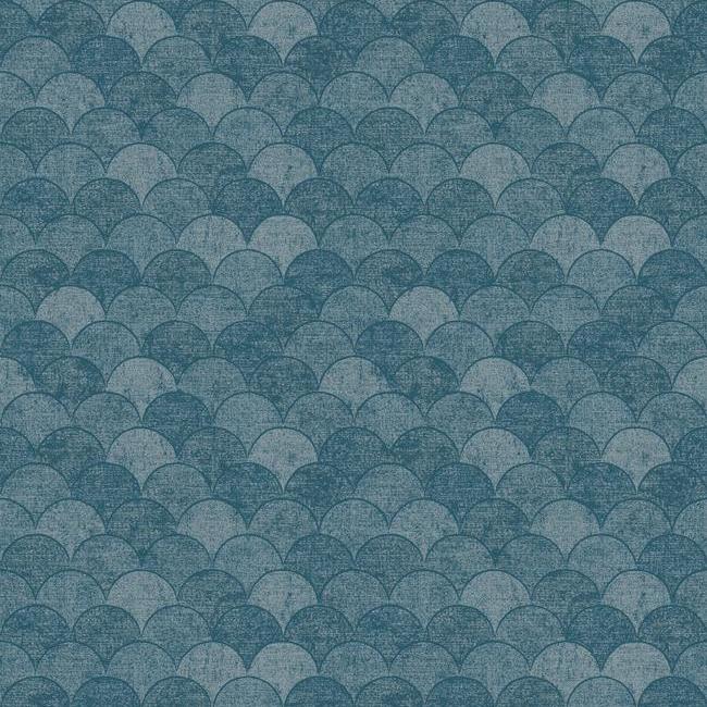 media image for sample mermaid scales wallpaper in blue from the natural opalescence collection by antonina vella for york wallcoverings 1 217