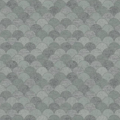 product image of sample mermaid scales wallpaper in grey and silver from the natural opalescence collection by antonina vella for york wallcoverings 1 546