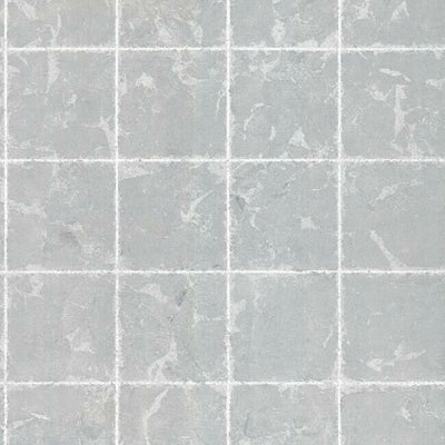 product image of sample metal leaf squares wallpaper in silver from the ronald redding 24 karat collection by york wallcoverings 1 578