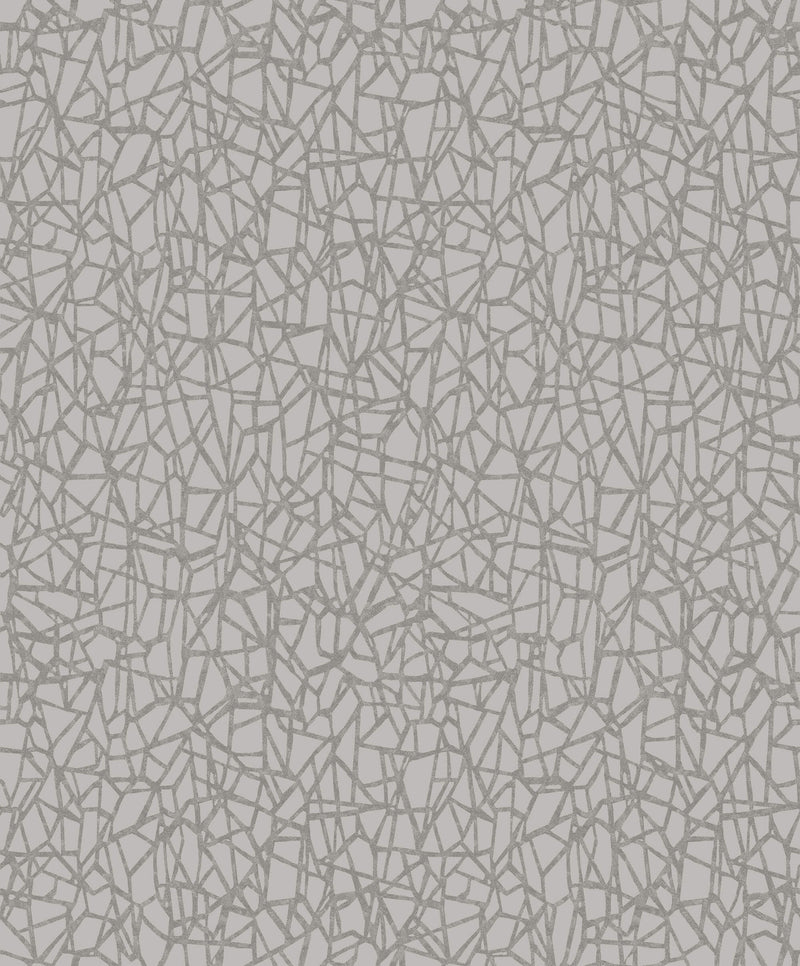 media image for sample metallic web wallpaper in grey by walls republic 1 235