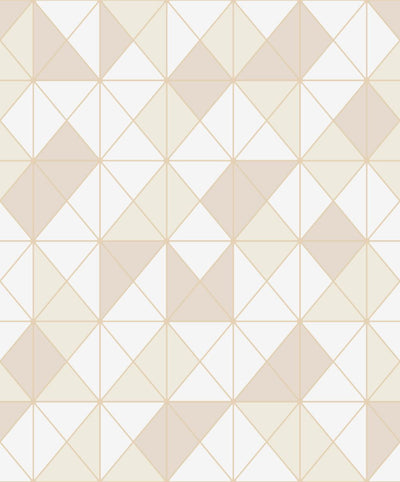 product image for Metallic Geo Wallpaper in Gold and Ivory from the Casa Blanca II Collection by Seabrook Wallcoverings 99