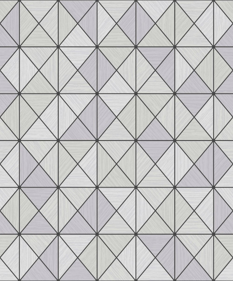 media image for Metallic Geo Wallpaper in Silver and Ebony from the Casa Blanca II Collection by Seabrook Wallcoverings 21