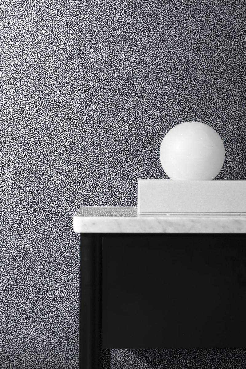 media image for Mica Texture Wallpaper in Smoke and Silver Glitter from the Essential Textures Collection by Seabrook Wallcoverings 256