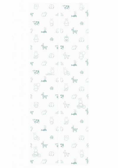 product image for Miffy Animals Kids Wallpaper in Green by KEK Amsterdam 50