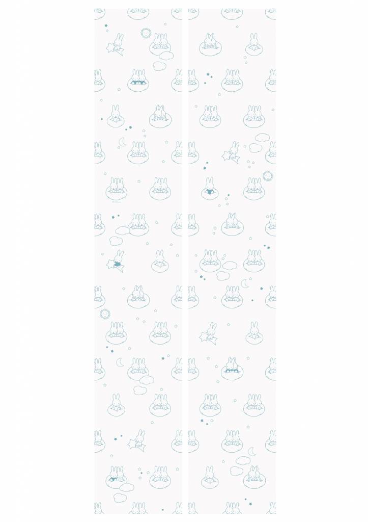 media image for Miffy Clouds Kids Wallpaper in Blue by KEK Amsterdam 29