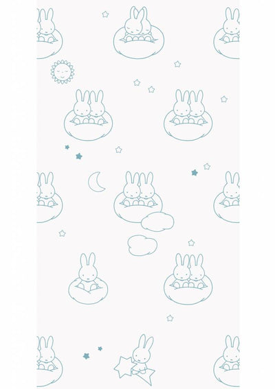 product image for Miffy Clouds Kids Wallpaper in Blue by KEK Amsterdam 25