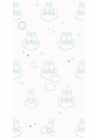 product image of Miffy Clouds Kids Wallpaper in Mint by KEK Amsterdam 524