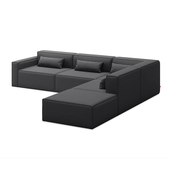 media image for mix modular 5 pc sectional right facing by gus modern ksmom5se vegcog rf 1 245