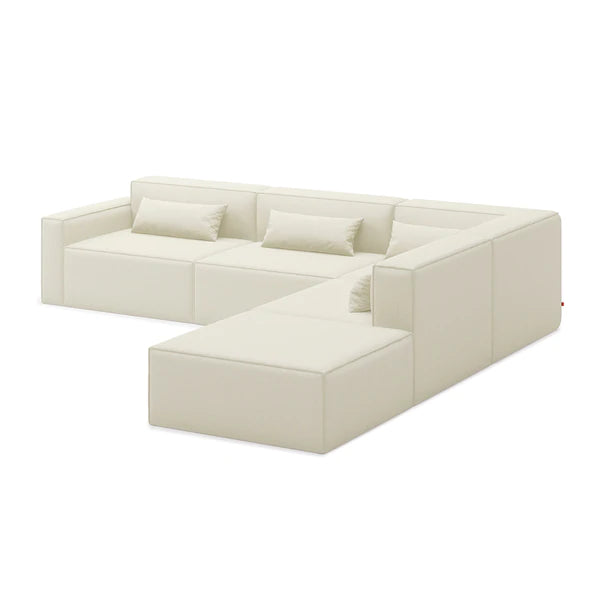 media image for mix modular 5 pc sectional right facing by gus modern ksmom5se vegcog rf 5 298
