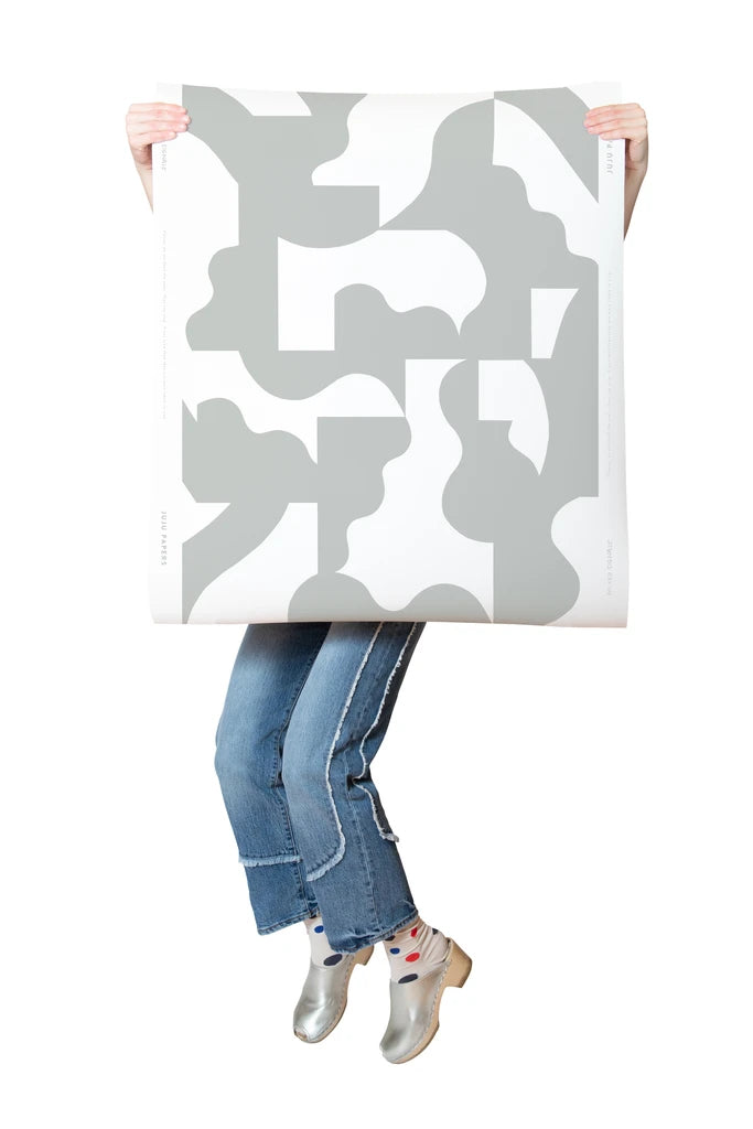 media image for Mixed Signals Wallpaper in White Sage and White by Thatcher Studio 20