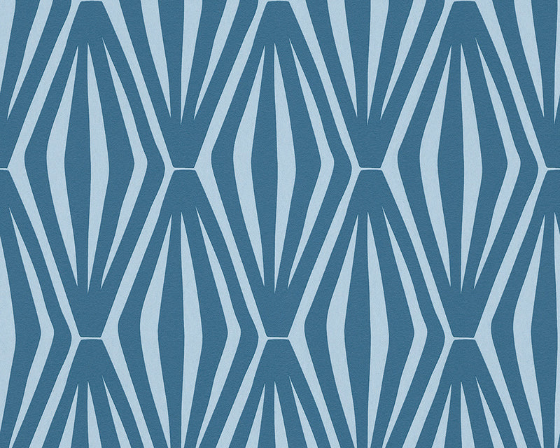 media image for Modern Graphics Wallpaper in Blue design by BD Wall 247