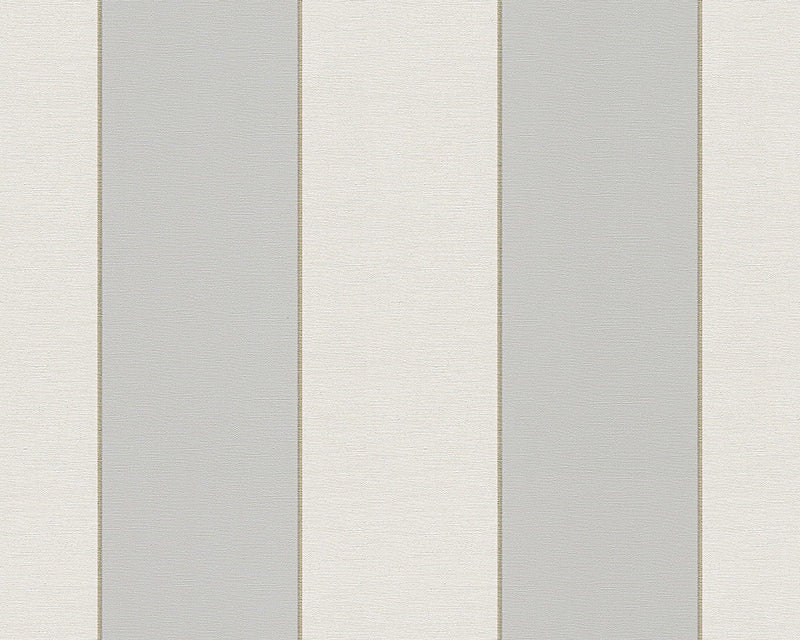 media image for Modern Stripes Large Wallpaper in Grey and Cream design by BD Wall 279