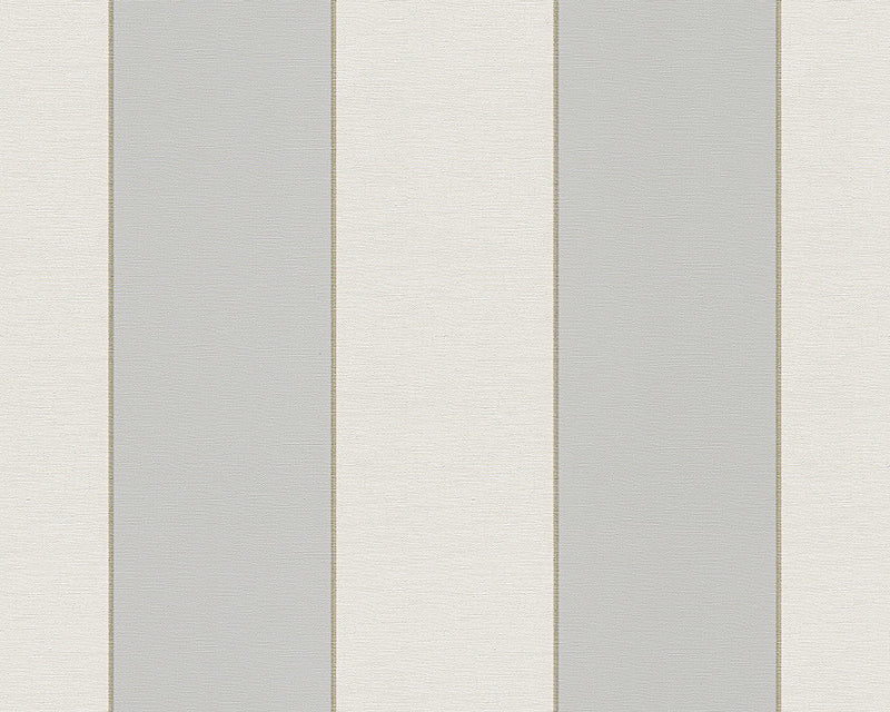 media image for sample modern stripes large wallpaper in grey and cream design by bd wall 1 263