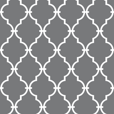 product image for Modern Trellis Peel & Stick Wallpaper in Grey by RoomMates for York Wallcoverings 39