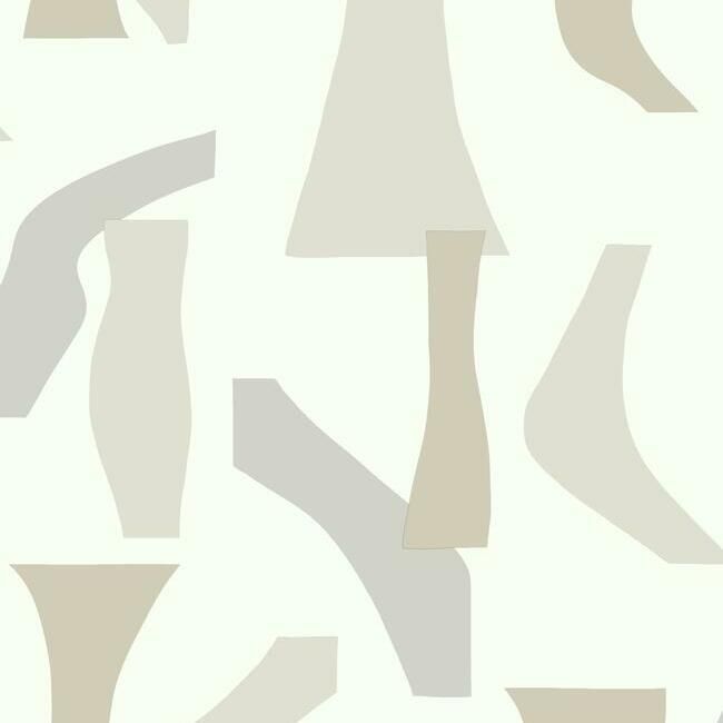 media image for Modernist Peel & Stick Wallpaper in Neutral by York Wallcoverings 261