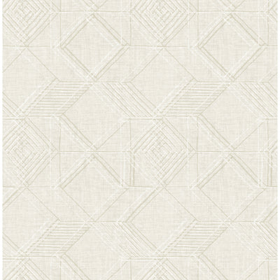 product image for Moki Lattice Geometric Wallpaper in Off-White from the Pacifica Collection by Brewster Home Fashions 4