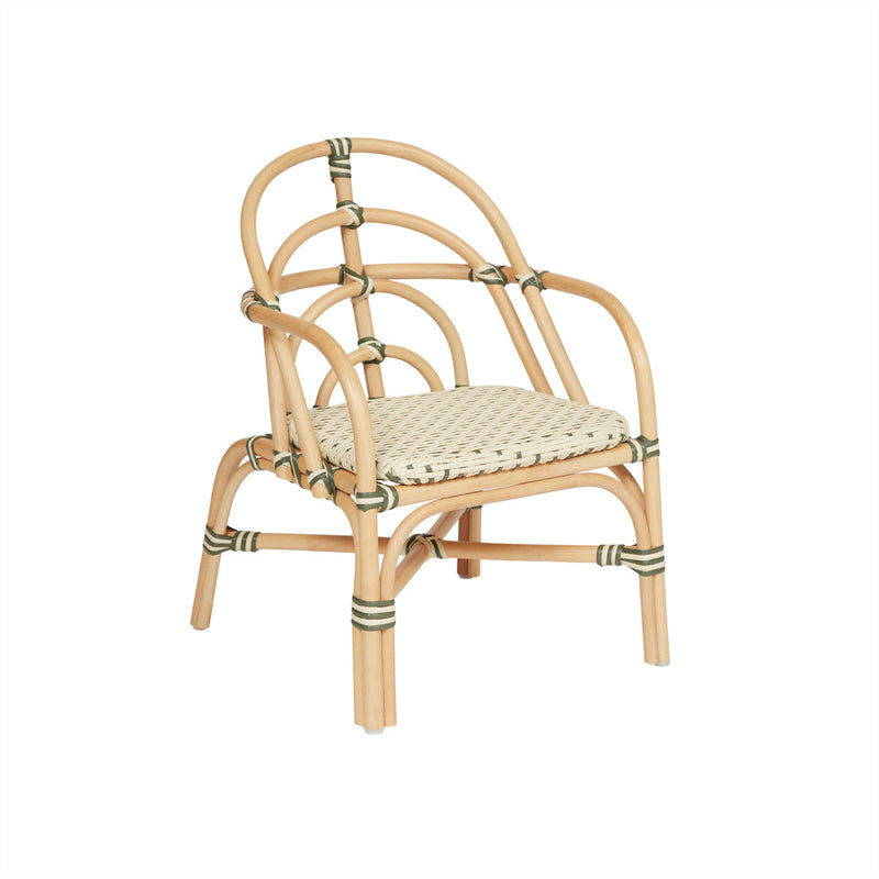 media image for Momi Mini Outdoor Chair - Vanilla/ Olive 214