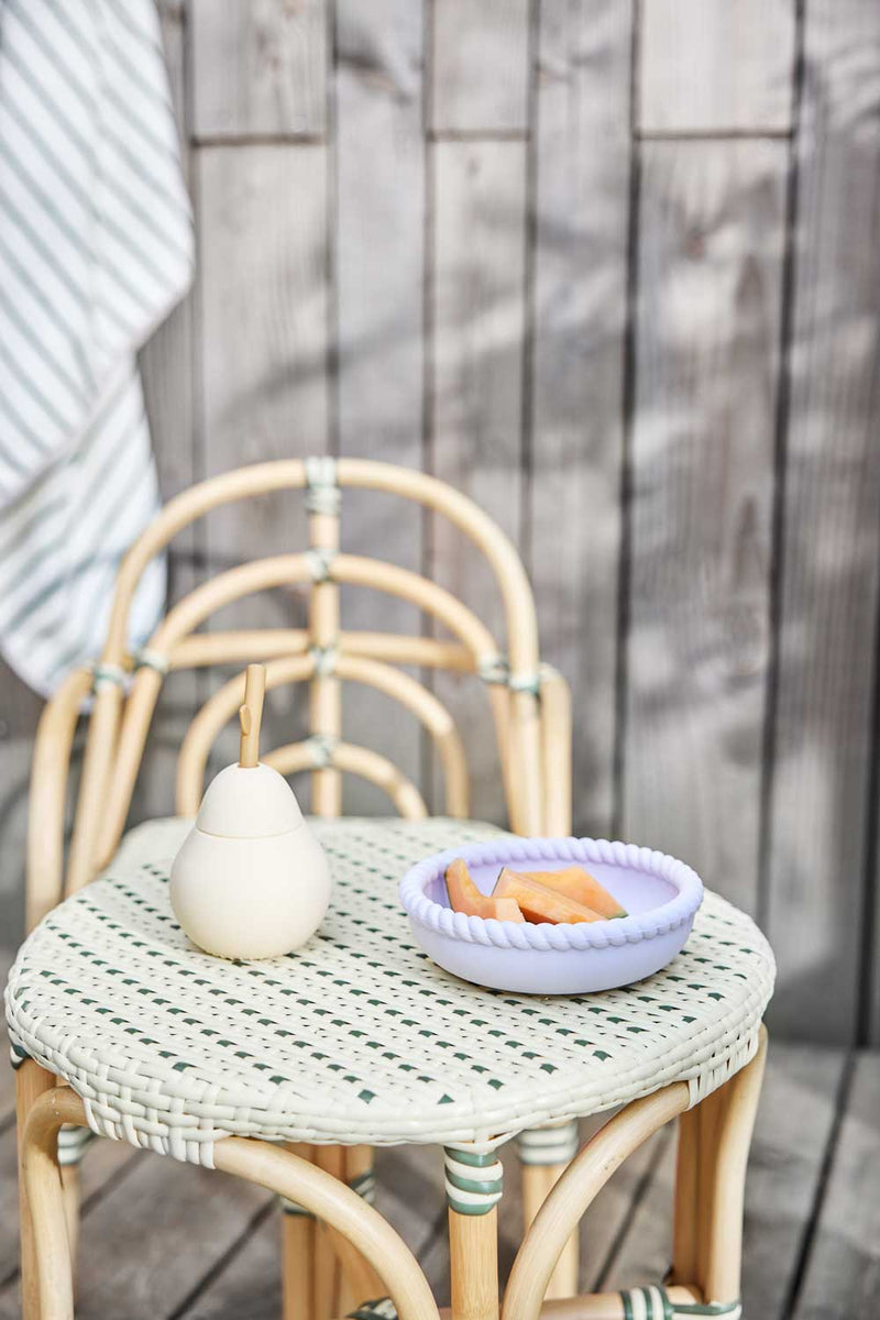 media image for Momi Mini Outdoor Table - Vanilla/ Olive 255