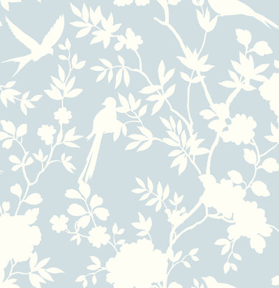 product image of sample mono toile peel and stick wallpaper in hampton blue from the luxe haven collection by lillian august 1 575