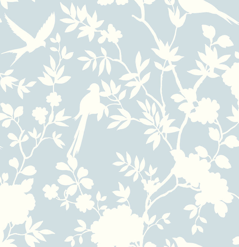media image for Mono Toile Peel-and-Stick Wallpaper in Hampton Blue from the Luxe Haven Collection by Lillian August 279