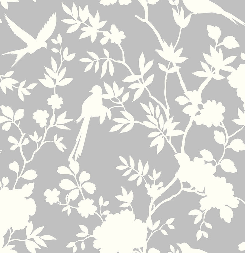 media image for Mono Toile Peel-and-Stick Wallpaper in Harbor Mist from the Luxe Haven Collection by Lillian August 288