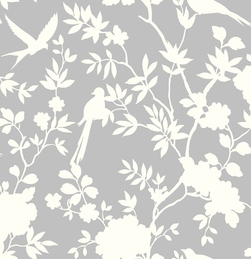 media image for sample mono toile peel and stick wallpaper in harbor mist from the luxe haven collection by lillian august 1 229