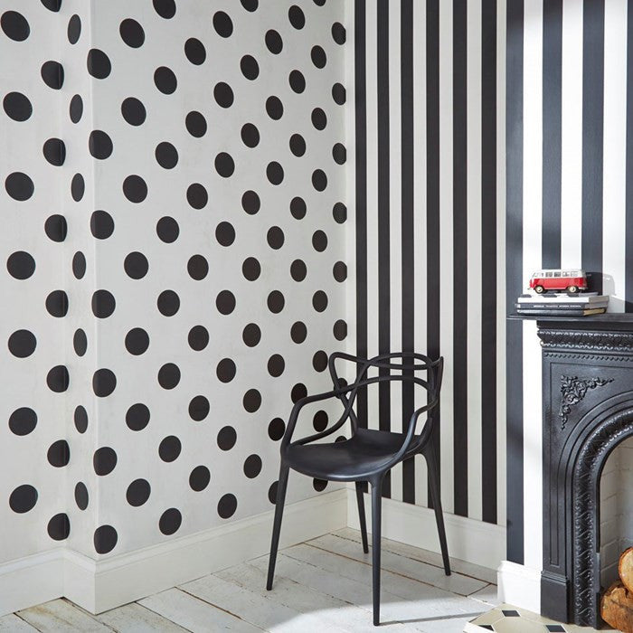 media image for Monochrome Stripe Wallpaper from the Kids Collection by Graham & Brown 261