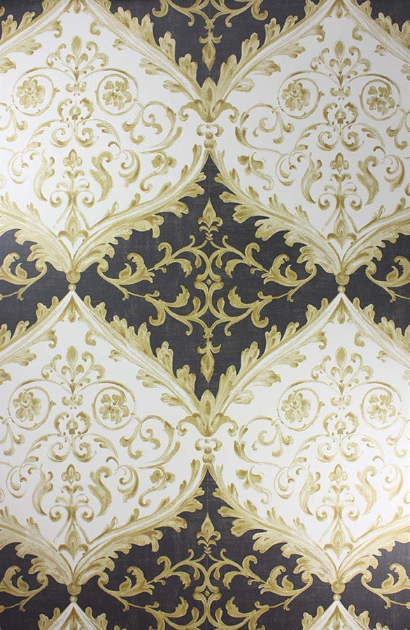 media image for Montrose Wallpaper in Black and Gold by Nina Campbell for Osborne & Little 214
