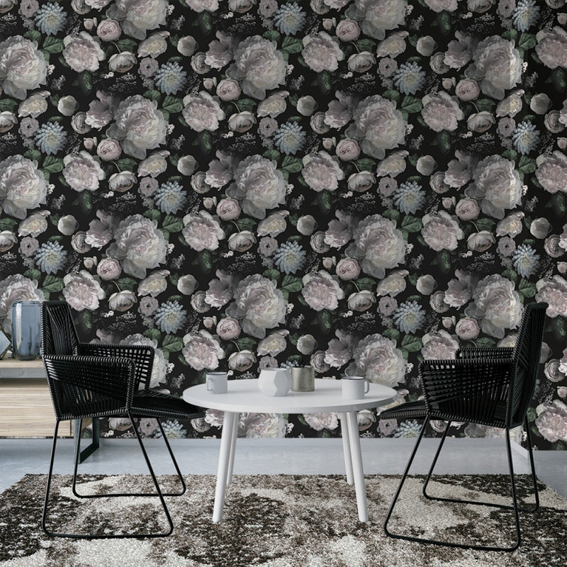 media image for Moody Floral Self-Adhesive Wallpaper by Tempaper 212