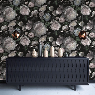product image for Moody Floral Self-Adhesive Wallpaper by Tempaper 58