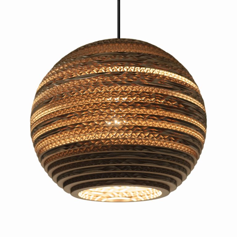 media image for Moon Scraplight Pendant Natural in Various Sizes 29