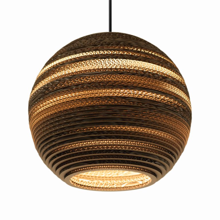 media image for Moon Scraplight Pendant Natural in Various Sizes 21