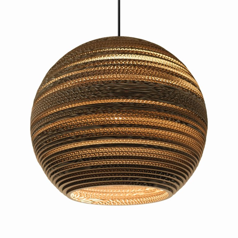 media image for Moon Scraplight Pendant Natural in Various Sizes 286