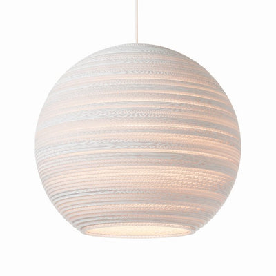 product image for Moon Scraplight Pendant White in Various Sizes 17