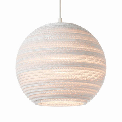 product image of Moon Scraplight Pendant White in Various Sizes 547