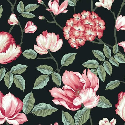 product image of sample morning garden wallpaper in black from the grandmillennial collection by york wallcoverings 1 537