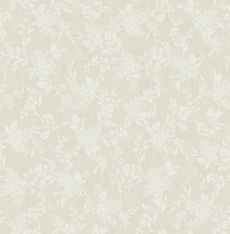 media image for Morning Trail Wallpaper in Beige from the Spring Garden Collection by Wallquest 226
