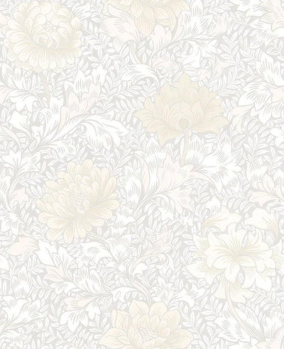 product image for Morrissey Flower Wallpaper in Frost from the Sanctuary Collection by Mayflower Wallpaper 91