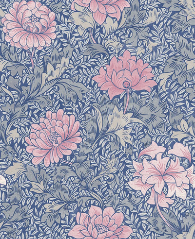product image of morrissey flower wallpaper in mixed berry from the sanctuary collection by mayflower wallpaper 1 544